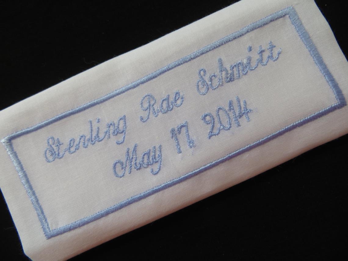 wedding dress labels embroidered Wedding Dress Label